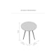 image 7 of Electra Round Solid Mango Wood Side Table for Living Room Bedroom
