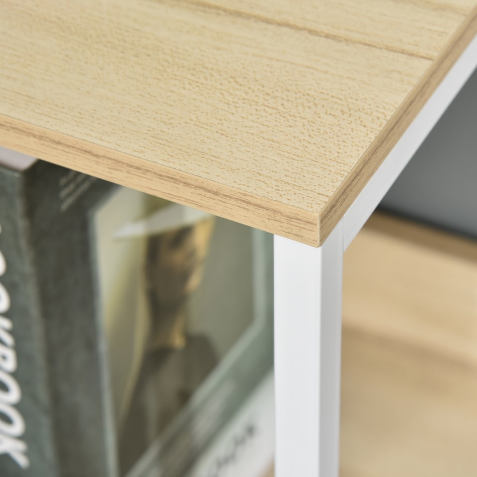 image 1 of HOMCOM 4 Drawer Storage Chest Unit Home Cabinet w  Shelves Home Living Room Bedroom Entryway Living Furniture, Light Grey