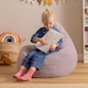 image 3 of Dalton Kids Beanbag Corduroy Purple Set of 2 | Purple | Purple | M | 2