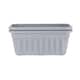 image 1 of Wham Vista 2 x 60cm Rectangular Plastic Garden Troughs | Grey | Upcycle Grey