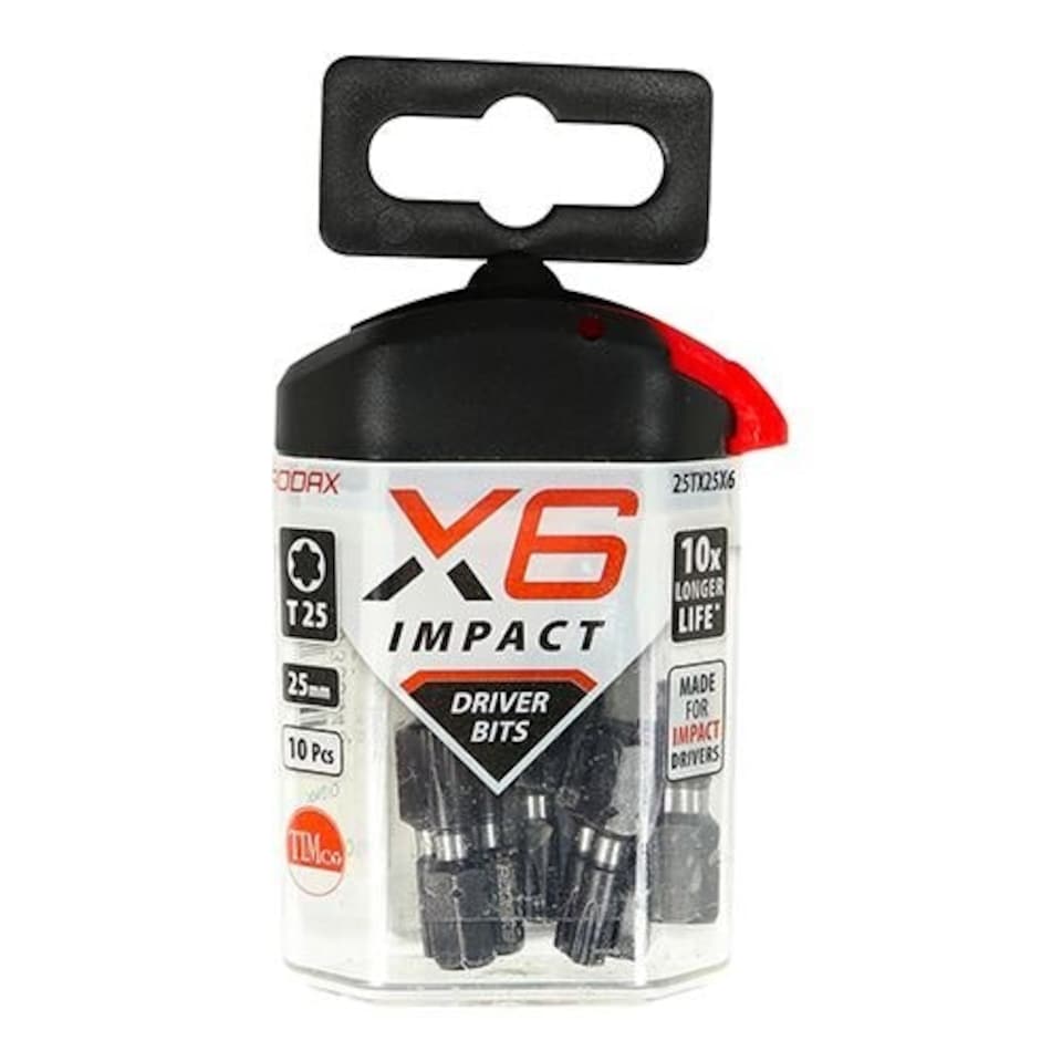 image 1 of Timco - Impact Driver Bits - TX (Size TX25 x 25 - 10 Pieces)