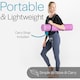 image 5 of TPE Yoga Mat with Strap (6mm Thick) - Pink