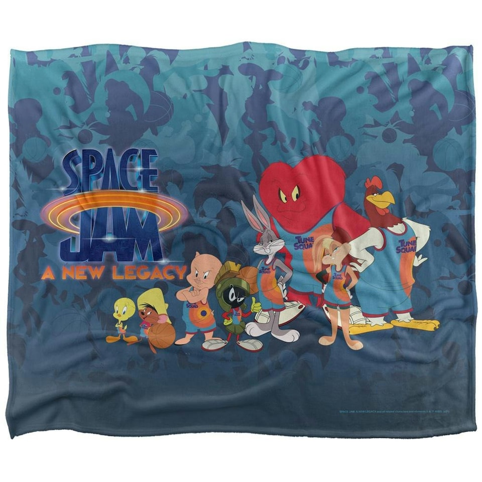image 1 of Space Jam: A New Legacy Line Up Blanket - Multicoloured - One Size