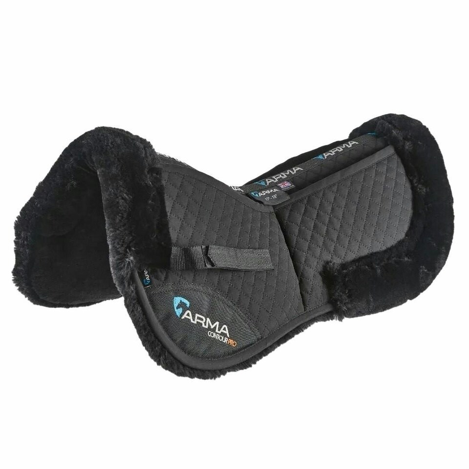 image 1 of ARMA Corrective Lined Horse Half Pad - Black - 17in - 18in