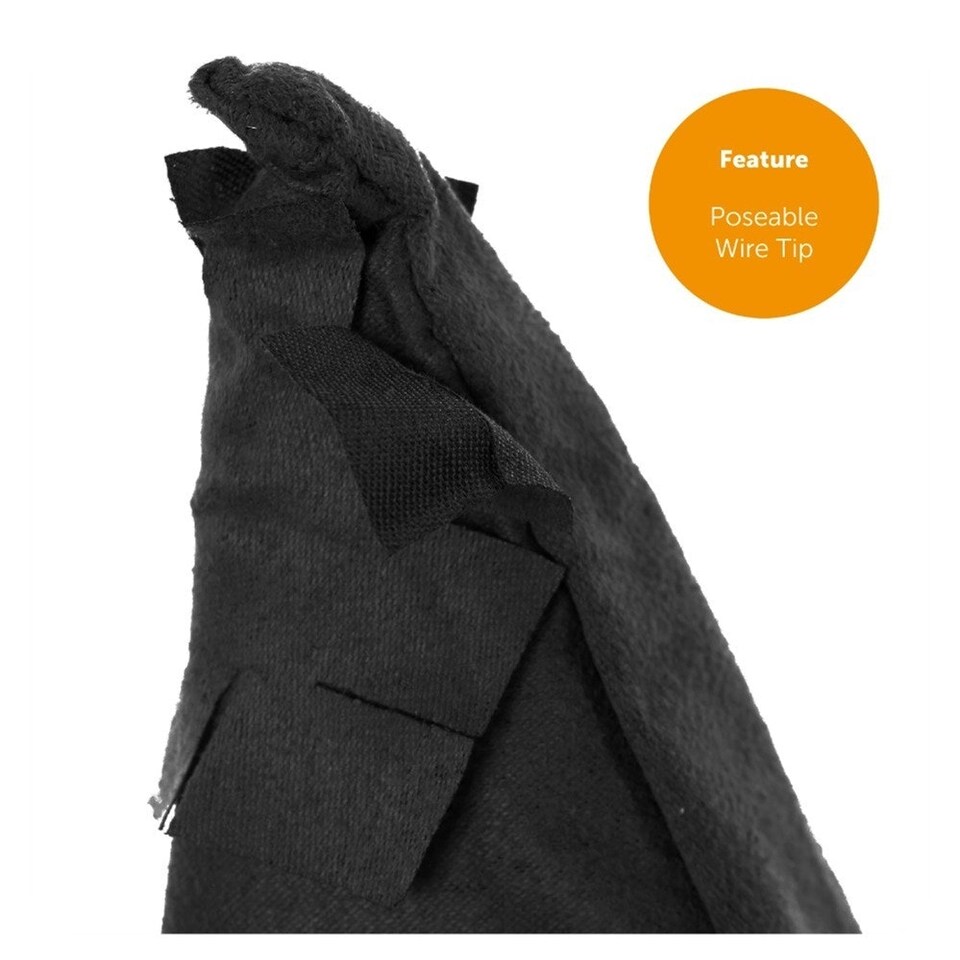image 1 of Black Tatty Wizard Hat – Fancy Dress Accessory Black | One Size