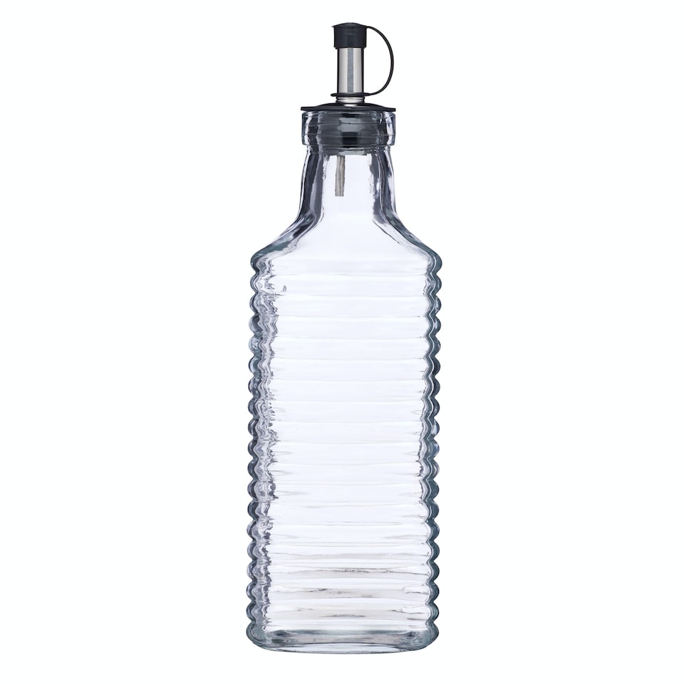 image 1 of KitchenCraft Olive Oil Bottle Clear Glass 550ml