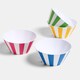 image 6 of OHS Summer Print Plastic Picnic Bowls Set of 4 Lightweight Outdoor