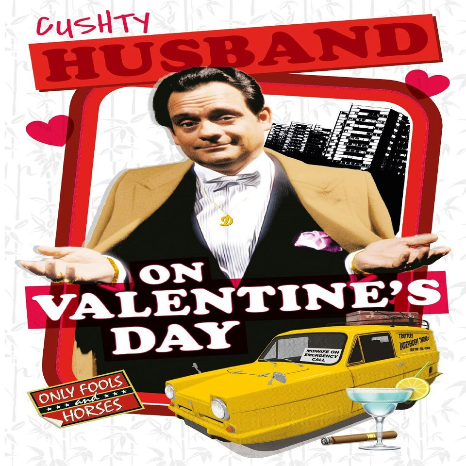 image 1 of Only Fools and Horses 'Cushty Husband' Valentine's Day Card