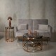 image 2 of Interiors By Premier Functional Round Copper Finish Side Table, Luxury Modern Side Table For Livingroom, Sturdy Bedside Table Multi