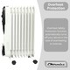 image 5 of EMtronics 9 Fin Oil Filled Heater Radiator - White