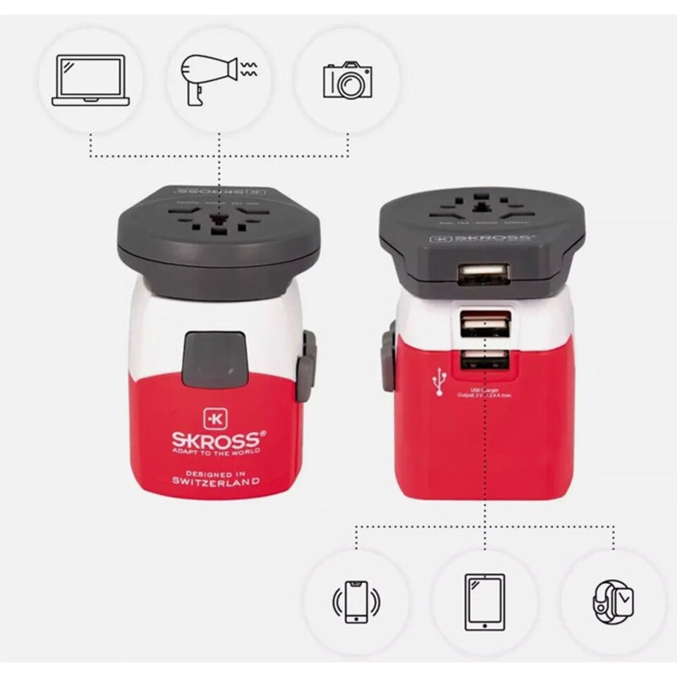 image 1 of Skross Pro Light 3 x USB Adapter