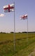 image 3 of Aluminium Flagpole 20ft with 2 Flags Union Jack and England Flag