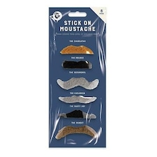 Assorted Self-Adhesive Moustaches - Pack of 6 | Multi | One Size