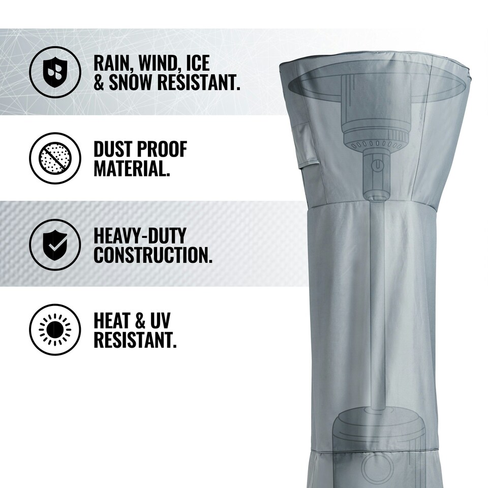 image 1 of VonHaus Patio Heater Cover Waterproof (W91 x H251cm)