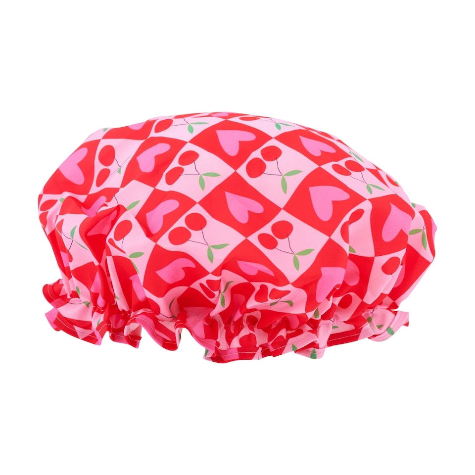 image 1 of SMUG Shower Cap - Sweet Cherry Print