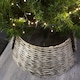 image 9 of 48/70cm Samuel Alexander KD Willow Christmas Tree Skirt Wicker Rattan- Large Natural