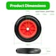image 2 of PU Red 14" Replacement Puncture Proof Wheelbarrow Wheel 3.50-8 Solid Tyre UK