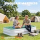 image 4 of Outsunny Inflatable Mattress, Air Bed with Built-in Pump | Green | Dark Green | Double