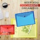 image 5 of Pack of 12 Janrax A3 Red Document Wallets - Button Stud Folder