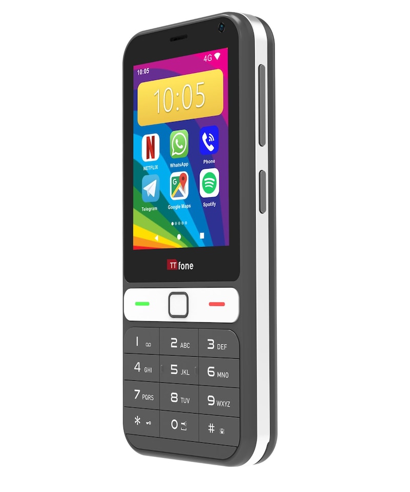 image 1 of TTfone TT280 4G Unlocked, Android, Play Store, 2.8 inch Touchscreen and Keypad - Vodafone Pay as you go