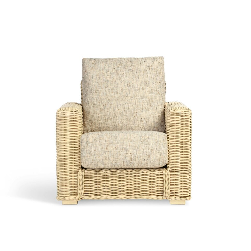 image 1 of Desser Burford Natural Wash 3 Seater Rattan Sofa Set in Farrow - Conservatory Sofa Suite
