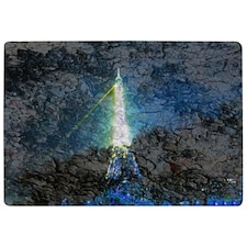 Eiffel tower and bark (Rug) Blue | Large: 140x200cm