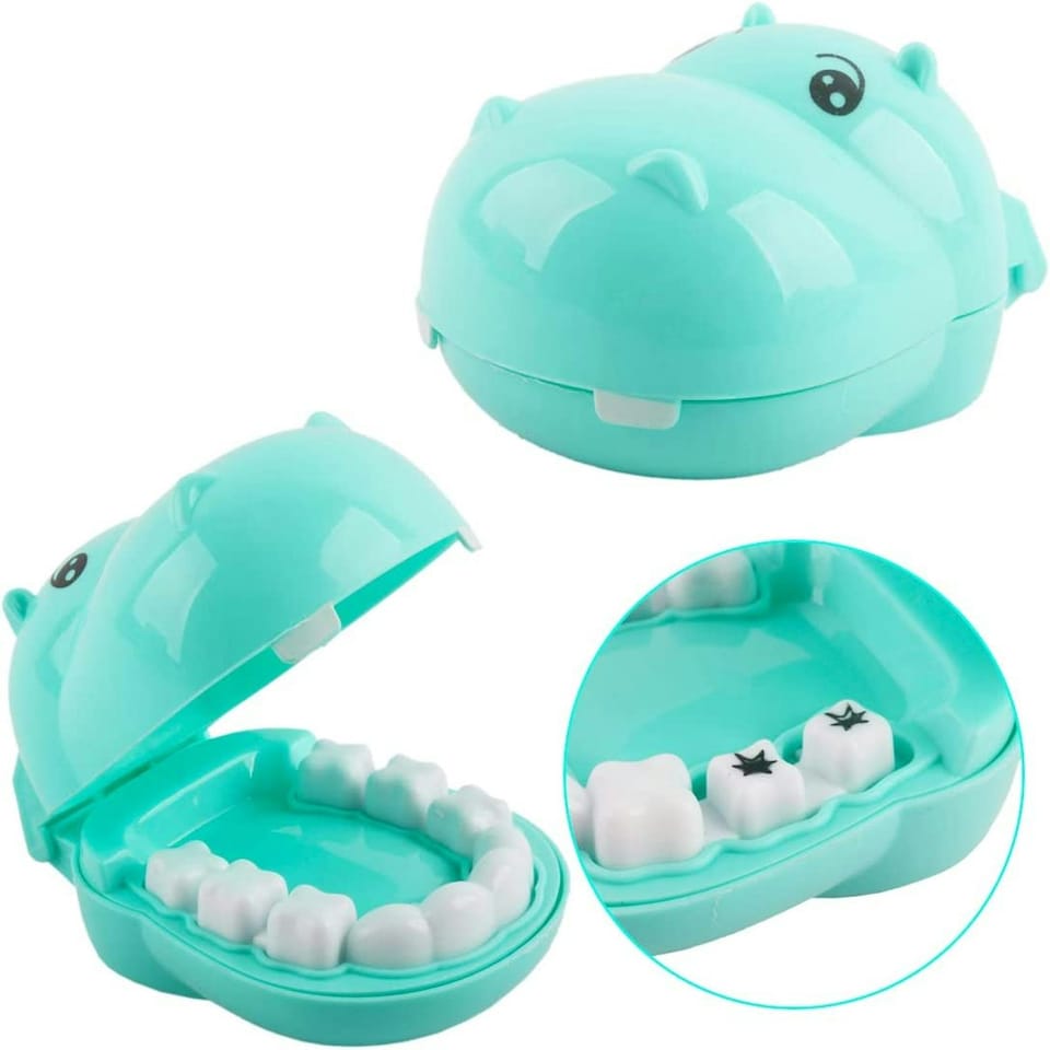 image 1 of Kids 2-in-1 Doctor & Dentist Role Play Set – 30 Pieces with Carry Case (blue)