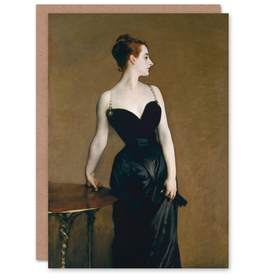image 1 of John Singer Sargent Art Card Madame X Portrait Painting
