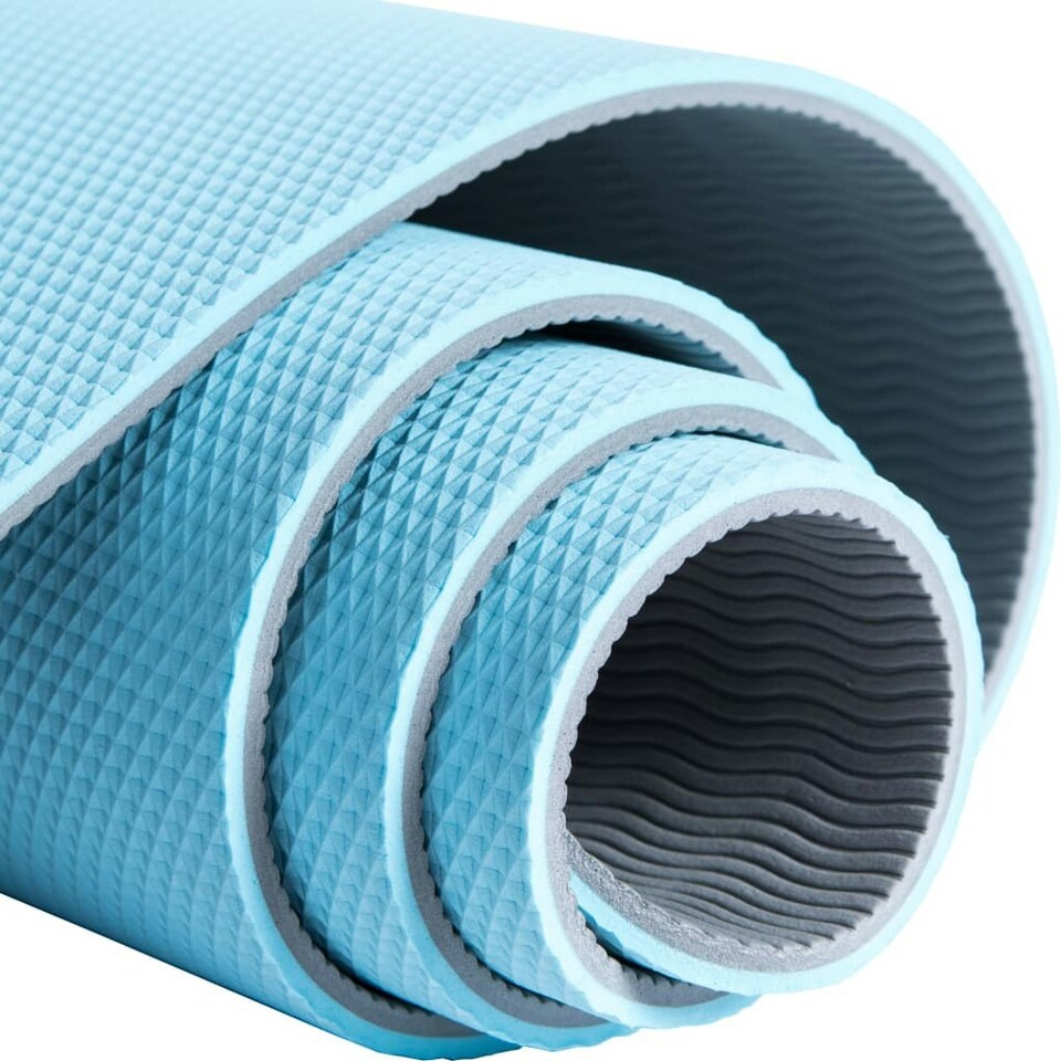 image 1 of Blue/Grey Yoga Mat