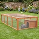 image 3 of Actiaspet Wooden Outdoor Pet Run with Mesh Cover, Hinged Entrances, for Rabbits, Guinea Pigs, Chickens (Fir Wood, X Large - 180cm, 8)