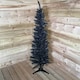 image 3 of 5ft (150cm) Black Pencil Pine Christmas Tree with 236 Tips