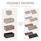 image 3 of HOMCOM Closet Dresser, Dresser Tower With 5 Linen Fabric Drawers Steel Frame