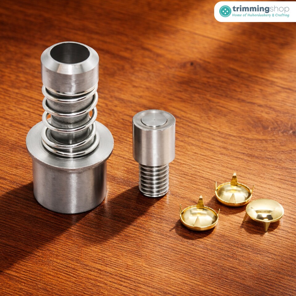 image 1 of 5mm Dome Studs Die Set for Green Machine Hand Press for DIY Projects