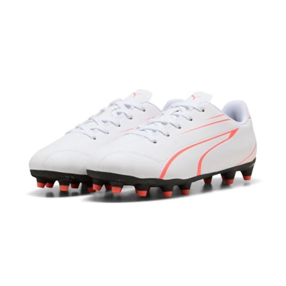 image 1 of Puma Attacanto Junior FG/AG Football Boots 2 White/Red