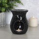 image 2 of Something Different Crackle-Effect Oil Burner - Black - L