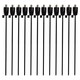 image 1 of Harbour Housewares Metal Garden Torches - Barrel - Black - Pack of 12