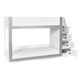 image 2 of Quince Bunk Bed - White and Silver -  Single (90cm)