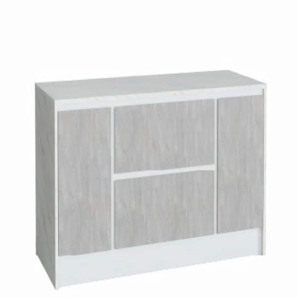 image 1 of Furneo Kitchen Island 06 Grey Stone & White Marble effect N/A