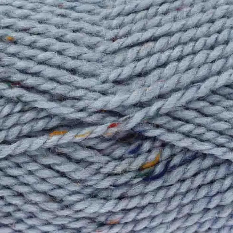 King Cole Blue Tweed Chunky Yarn (Value Pack 12 x 100g Balls) For Crochet, Knitting - 138m per ball