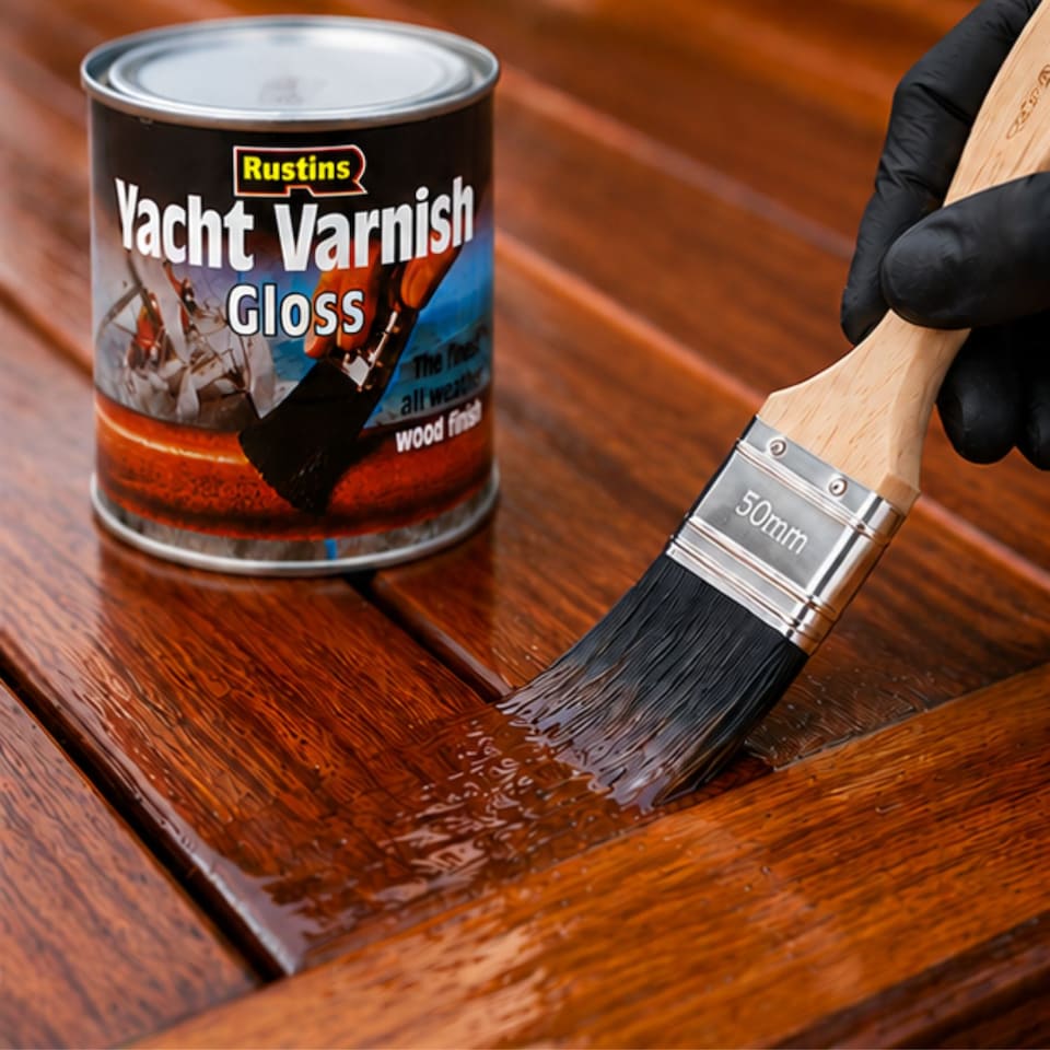 image 1 of Rustins Yacht Varnish Clear Gloss 1L