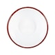 image 4 of Argon Tableware White Enamel Bowls - 16cm - Red - Pack of 6