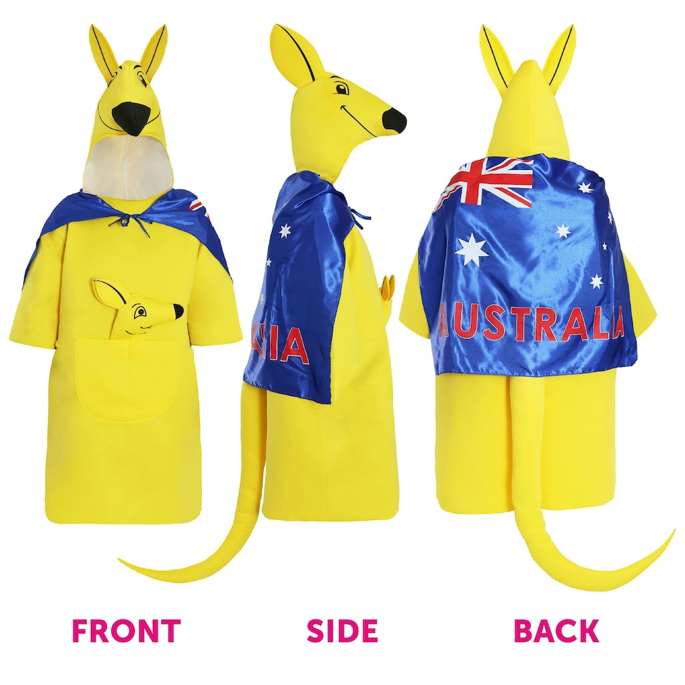 image 1 of Adult Kangaroo Costume – Padded Foam Fancy Dress Outfit N/A | One Size