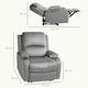 image 7 of HOMCOM Recliner Armchair for Living Room, Recliner Chair with Cup Holder Grey | Multi | Chair