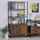 image 2 of HOMCOM Storage Cabinet with 3 Open Shelves Cupboard for Livingroom