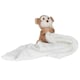 image 2 of Mumbles Monkey Baby Blanket - Cream/Brown - 33cm x 33cm