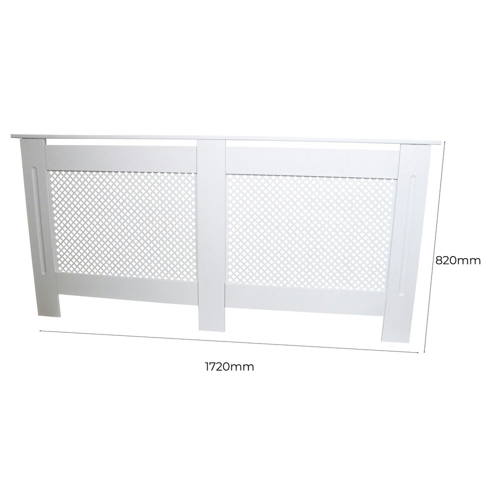 image 1 of Radiator Cover MDF White 1720mm