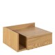 image 1 of Ashlan Square Bedside Table with 1 Drawers in Oak