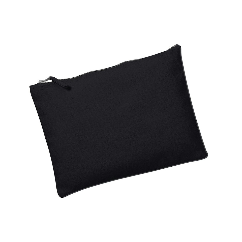 image 1 of Westford Mill Canvas Accessory Bag - Black - 28cm x 20cm Black