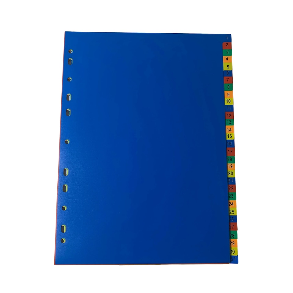 image 1 of A4 31 Part Polypropylene Dividers with Reinforced Index Cover