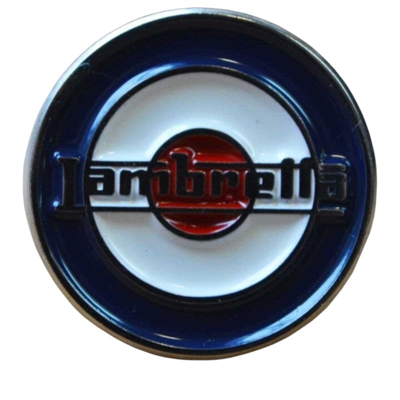 Lambretta Logo Target Badge Red Red/White 1